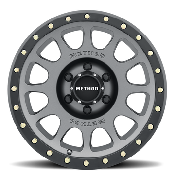 Method Race Wheels MR305 NV Titanium with Matte Black Lip 6 lug