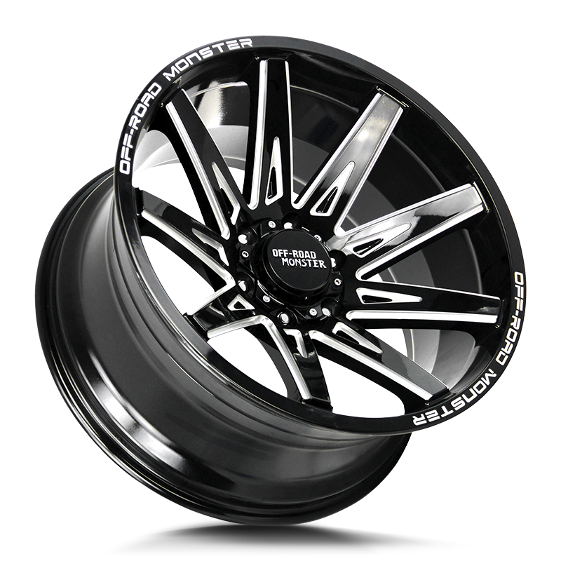 Off-Road Monster Wheels M25 Gloss Black Milled - Wheels Outlet