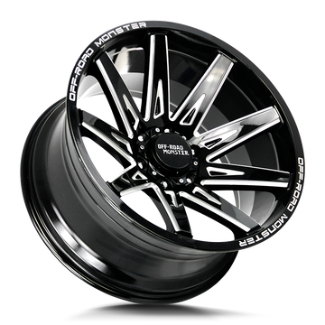 Off-Road Monster Wheels M25 Gloss Black Milled - Wheels Outlet