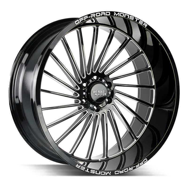 Off-Road Monster Wheels M27 Gloss Black Milled - Wheels Outlet