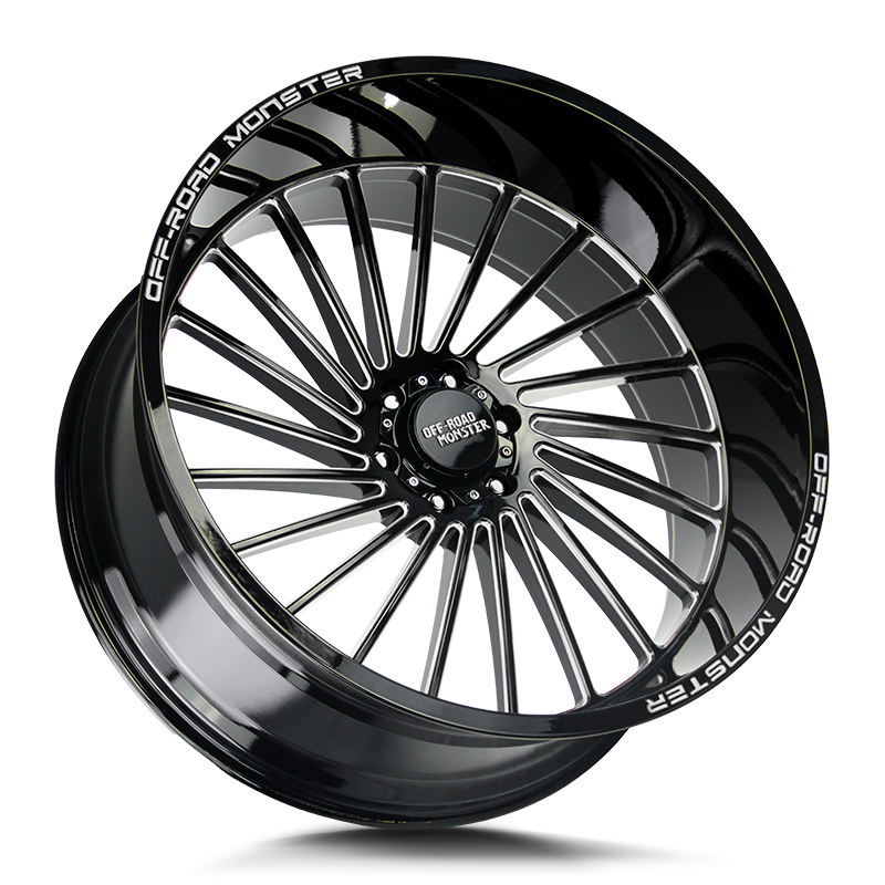 Off-Road Monster Wheels M27 Gloss Black Milled - Wheels Outlet
