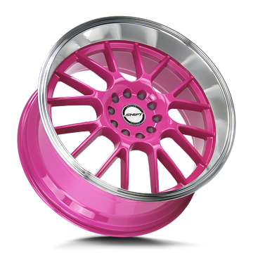 Shift Wheels H28 Crank Hot Pink Polished Lip - Wheels Outlet