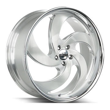 Strada Classics Wheels C05 Retro 5 Brushed Face Silver Milled SS Lip - Wheels Outlet
