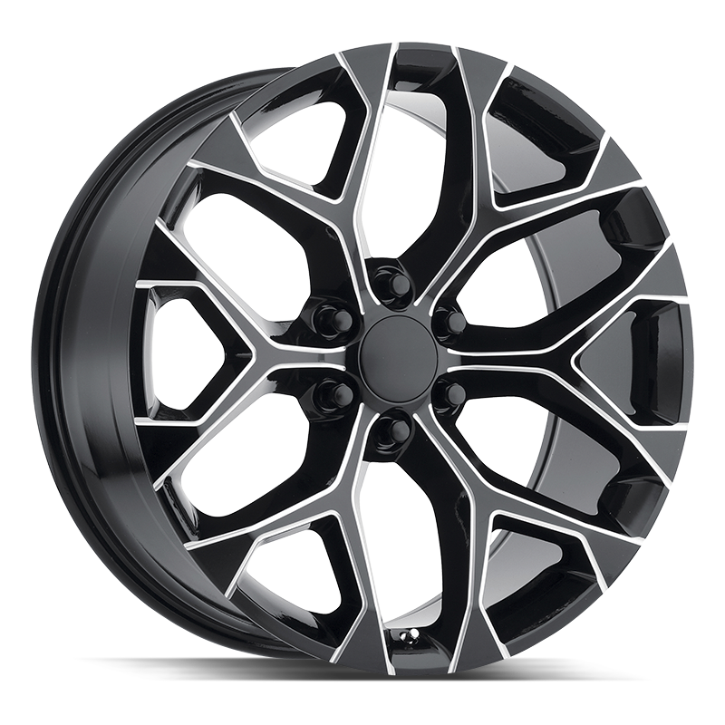Strada OE Replica Wheels R176 Snowflake Gloss Black Milled - Wheels Outlet