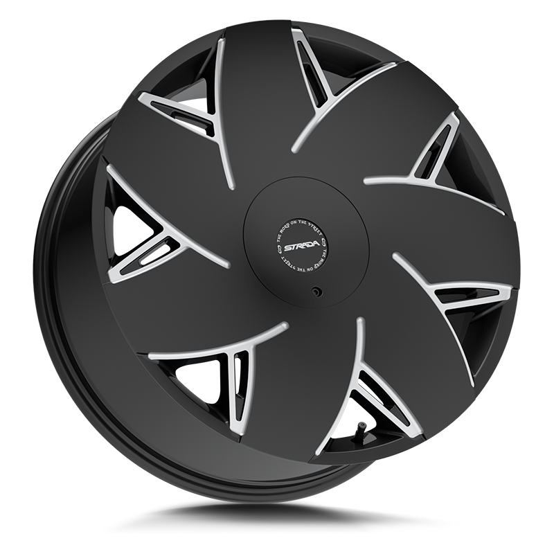 Strada Wheels S67 Turbina Gloss Black Milled - Wheels Outlet