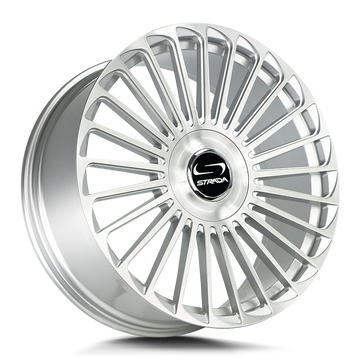 Strada Wheels SF68 Martello Brushed Face Silver - Wheels Outlet