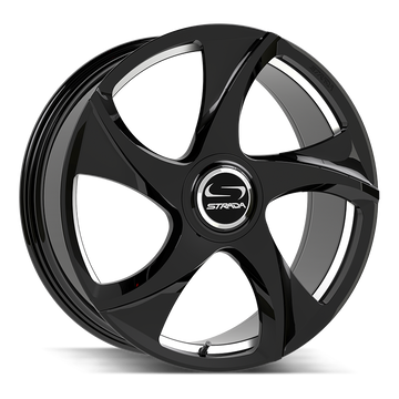 Strada Wheels SF69 Vino Gloss Black Milled - Wheels Outlet