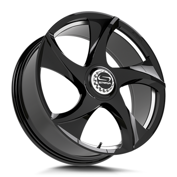 Strada Wheels SF69 Vino Gloss Black Milled - Wheels Outlet