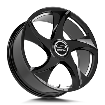 Strada Wheels SF69 Vino Gloss Black Milled - Wheels Outlet