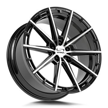 Strada Wheels SF70 Palo Gloss Black Machined - Wheels Outlet