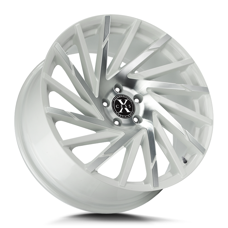 Xcess Wheels X02 White Machined - Wheels Outlet