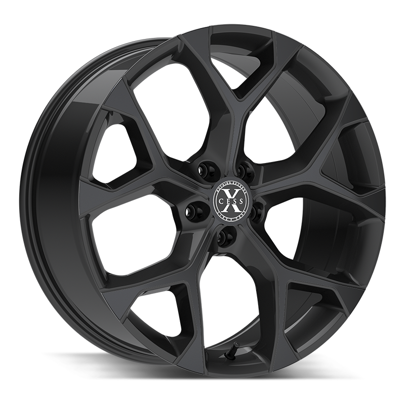 Xcess Wheels X05 5 Flake Gloss Black - Wheels Outlet