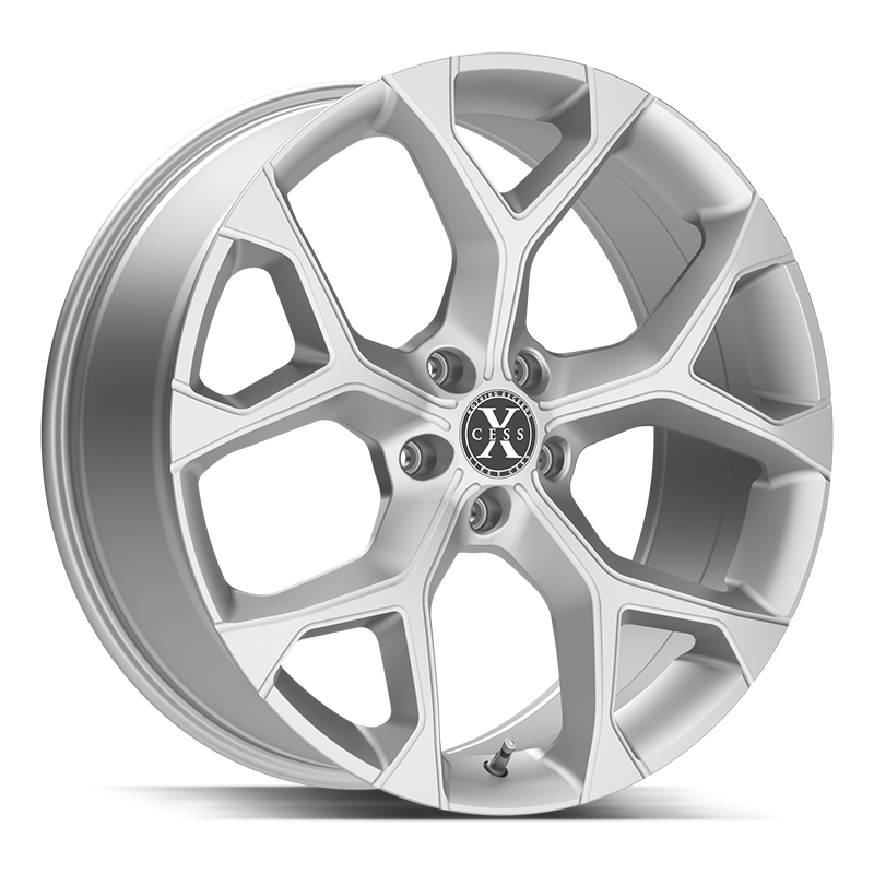 Xcess Wheels X05 5 Flake Silver Machined - Wheels Outlet