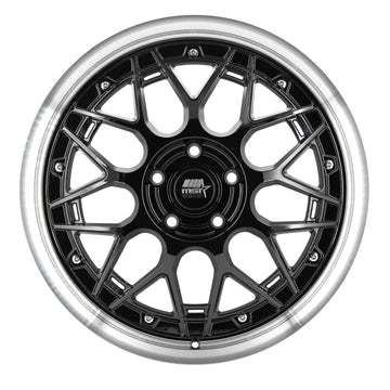 MST Wheels MT03 Black Machined Lip