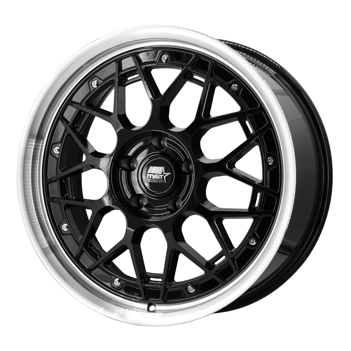MST Wheels MT03 Black Machined Lip