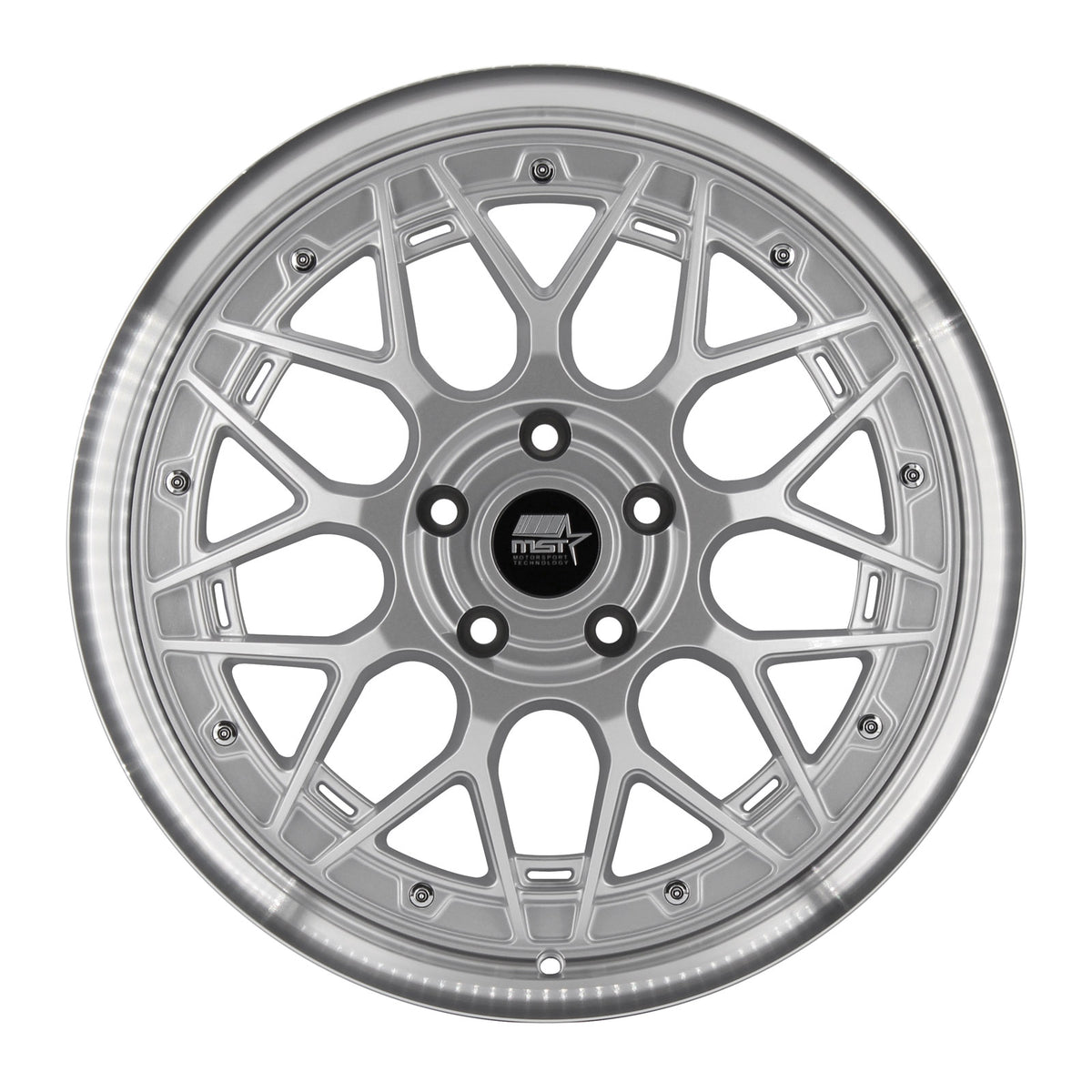 MST Wheels MT03 Silver Machined Lip
