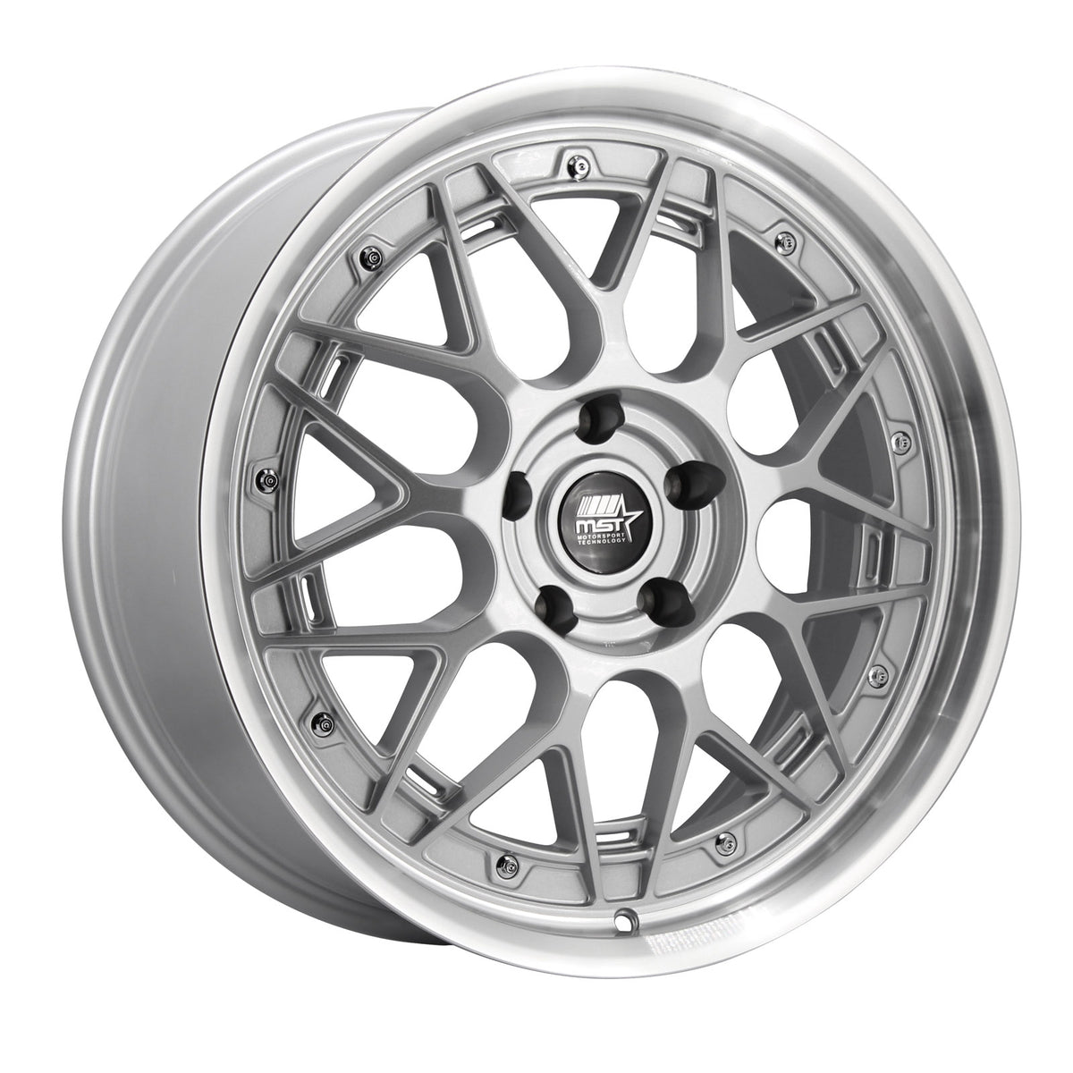 MST Wheels MT03 Silver Machined Lip