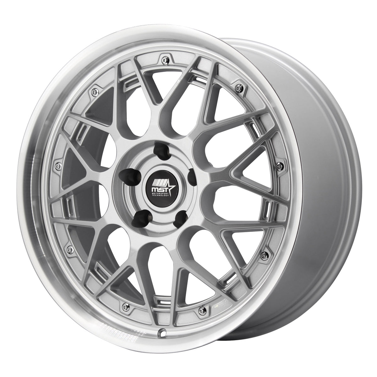 MST Wheels MT03 Silver Machined Lip