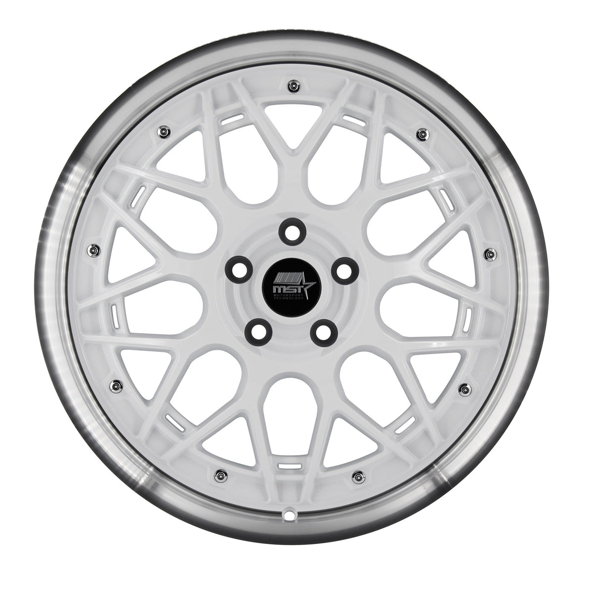 MST Wheels MT03 White Machined Lip