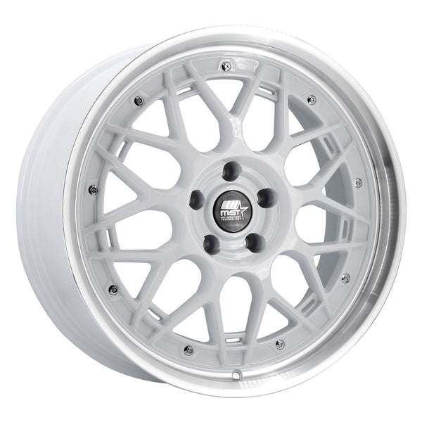 MST Wheels MT03 White Machined Lip