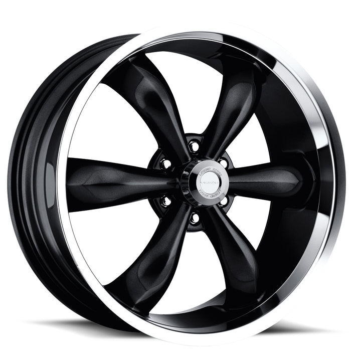 Vision Wheels 142 Legend 6 Black Machined Lip