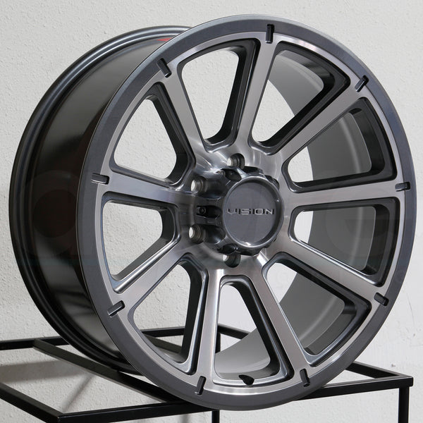 Vision Wheels 353 Turbine Gunmetal Machined