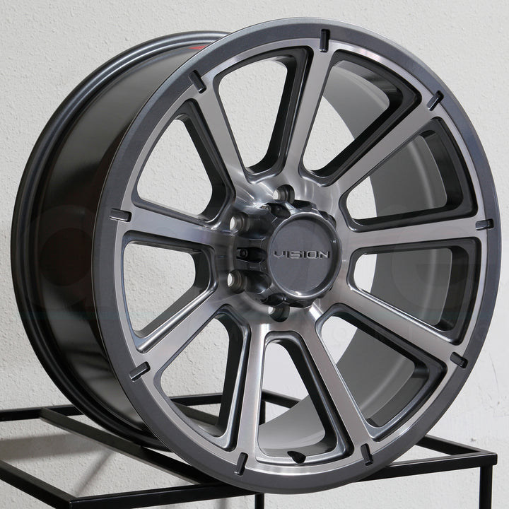 Vision Wheels 353 Turbine Gunmetal Machined