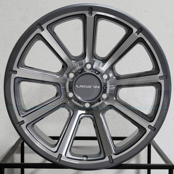 Vision Wheels 353 Turbine Gunmetal Machined