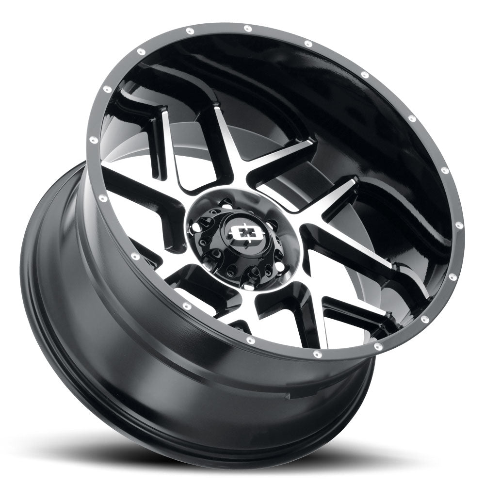 Vision Wheels 360 Sliver Black Machined
