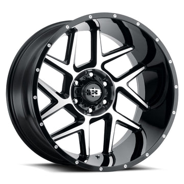 Vision Wheels 360 Sliver Black Machined