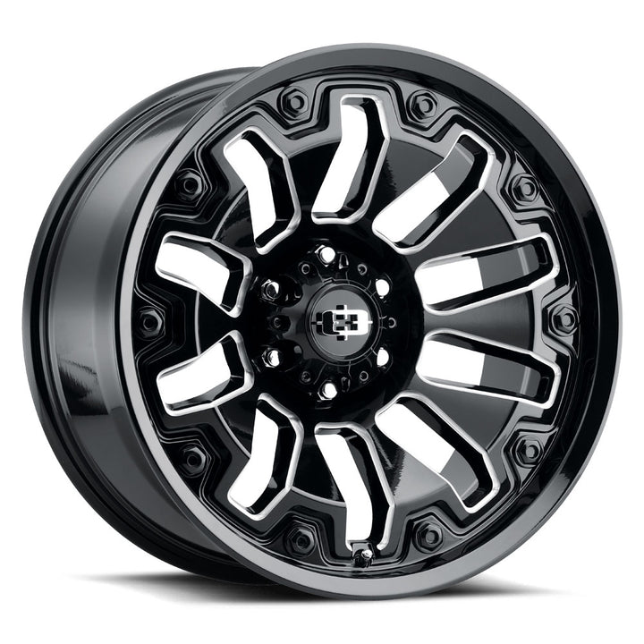 Vision Wheels 362 Armor Black Milled Black Insert
