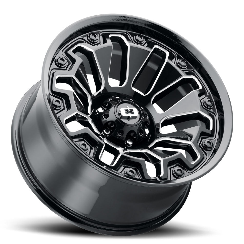 Vision Wheels 362 Armor Black Milled Black Insert