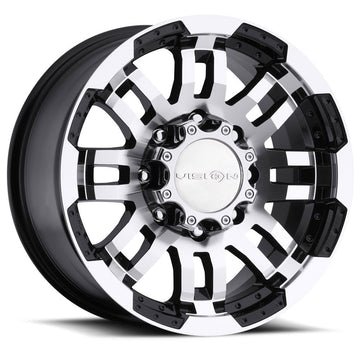 Vision Wheels 375 Warrior Black Machined