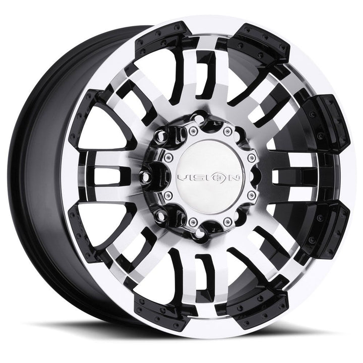 Vision Wheels 375 Warrior Black Machined