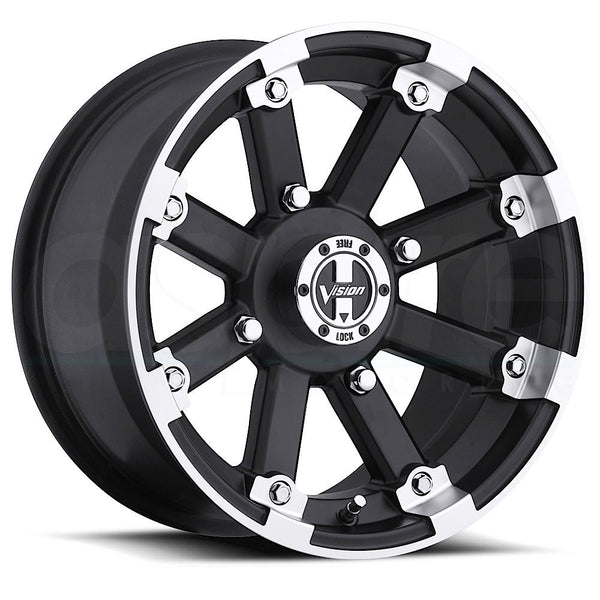 Vision ATV Wheels 393 Lockout Black Machined