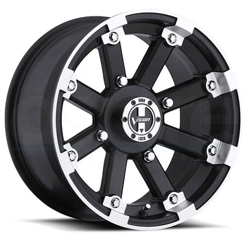 Vision ATV Wheels 393 Lockout Black Machined