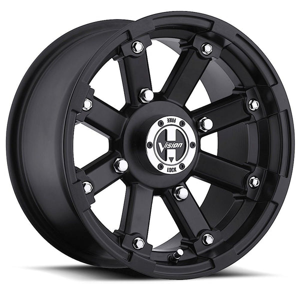 Vision ATV Wheels 393 Lockout Matte Black