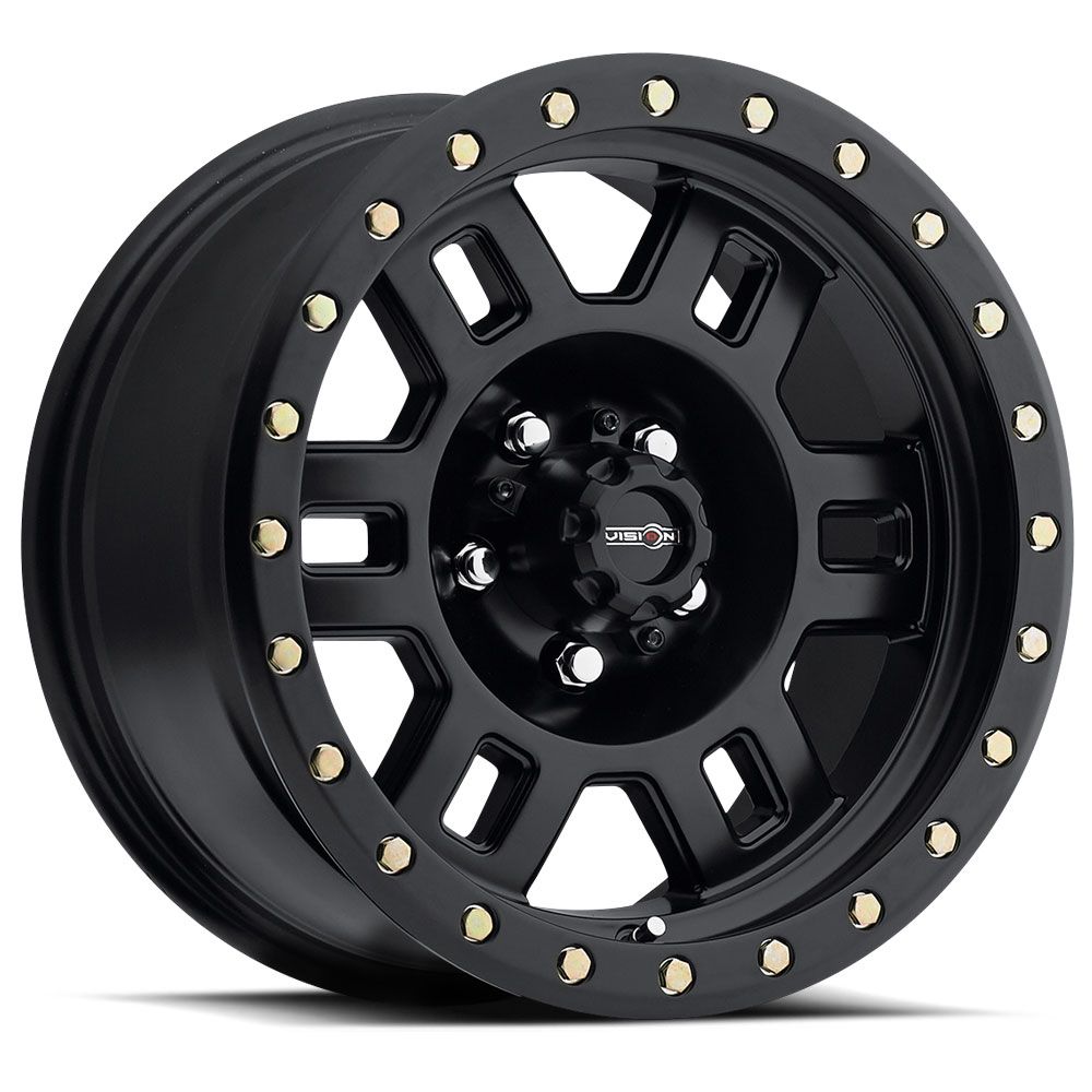 Vision Wheels 398 Manx Matte Black