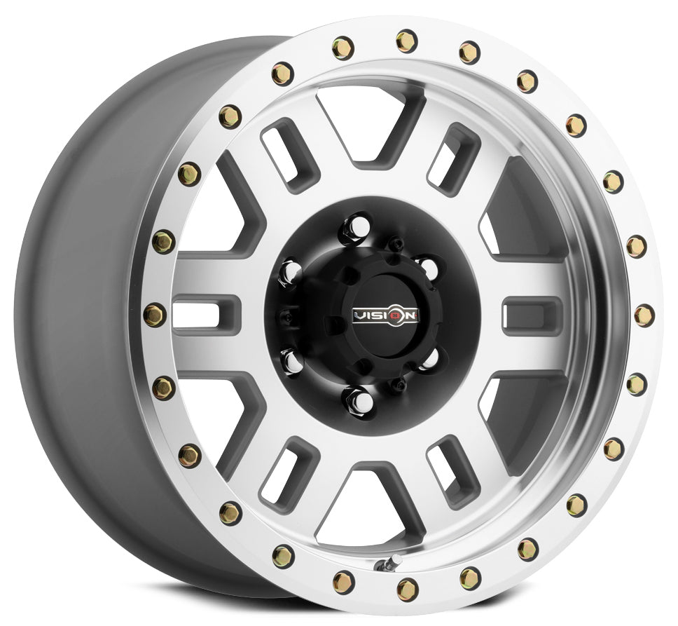 Vision Wheels 398 Manx Silver Machined