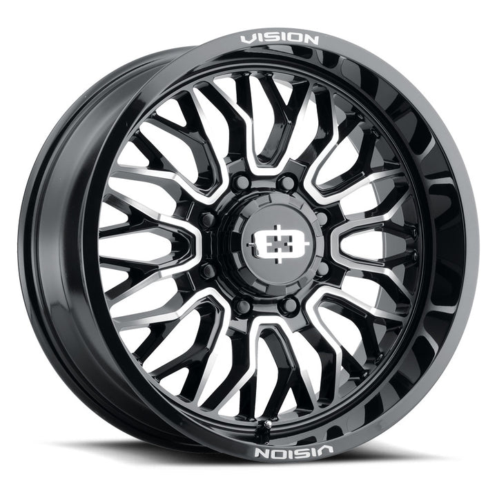 Vision Wheels 402 Riot Black Machine