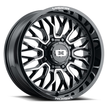 Vision Wheels 402 Riot Black Machined
