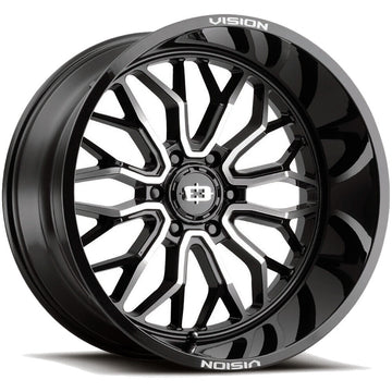 Vision Wheels 402 Riot Black Machined