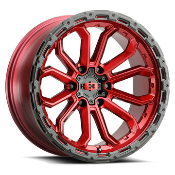 Vision Wheels 405 Korupt Red Black