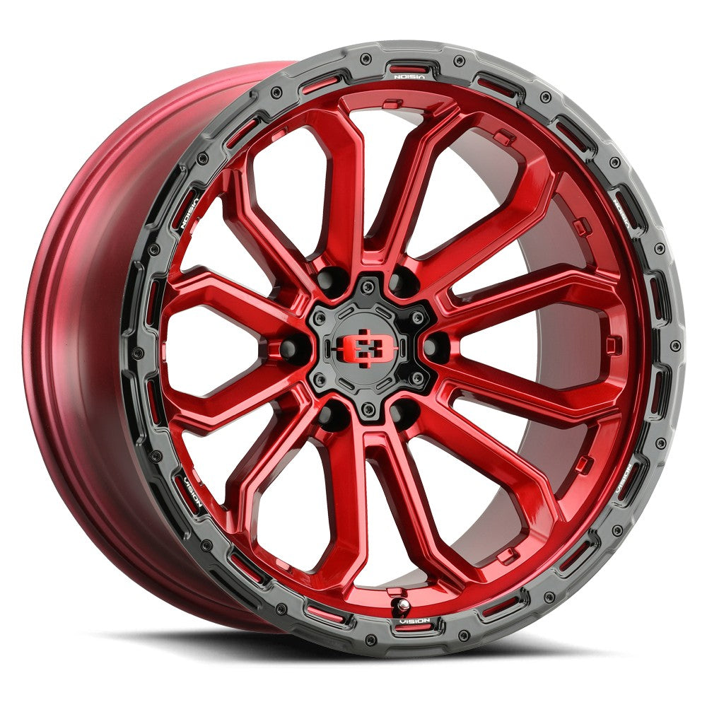 Vision Wheels 405 Korupt Red Black