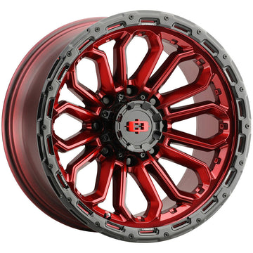 Vision Wheels 405 Korupt Red Black