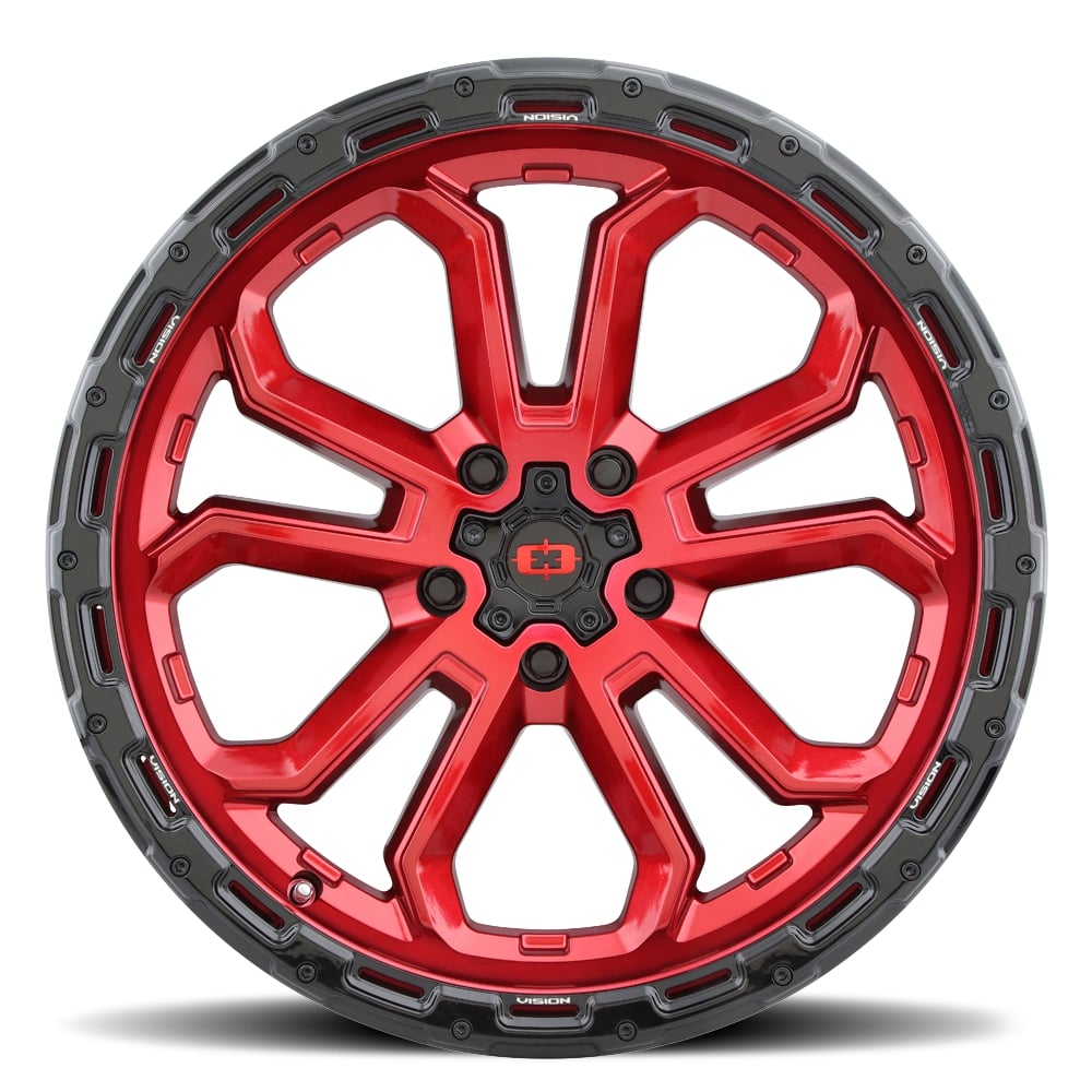 Vision Wheels 405 Korupt Red Black