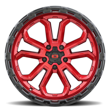 Vision Wheels 405 Korupt Red Black