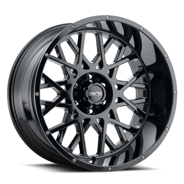 Vision Wheels 412 Rocker Gloss Black