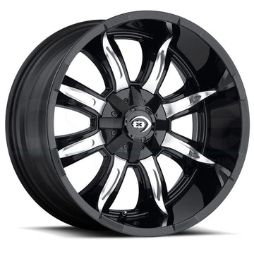 Vision Wheels 423 Manic Black Machined