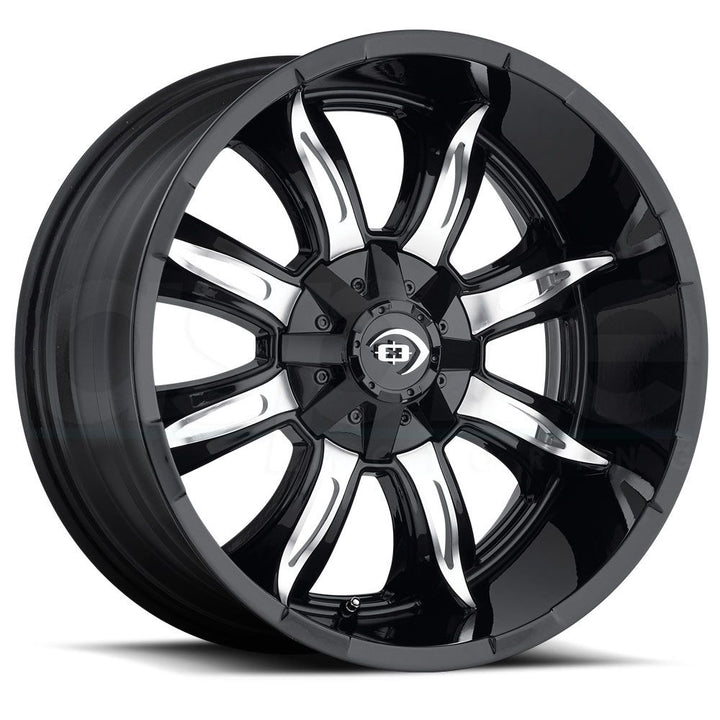 Vision Wheels 423 Manic Black Machined